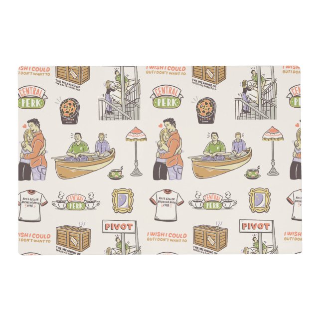 FRIENDS™ | Cartoon Icons Placemat (Front)