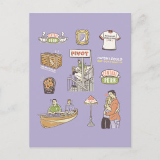 FRIENDS™ | Cartoon Icons Postcard