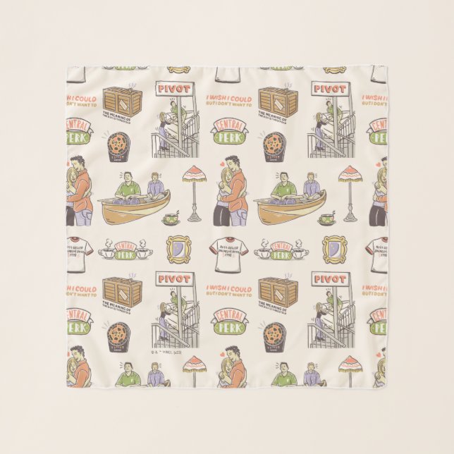 FRIENDS™ | Cartoon Icons Scarf (Front)