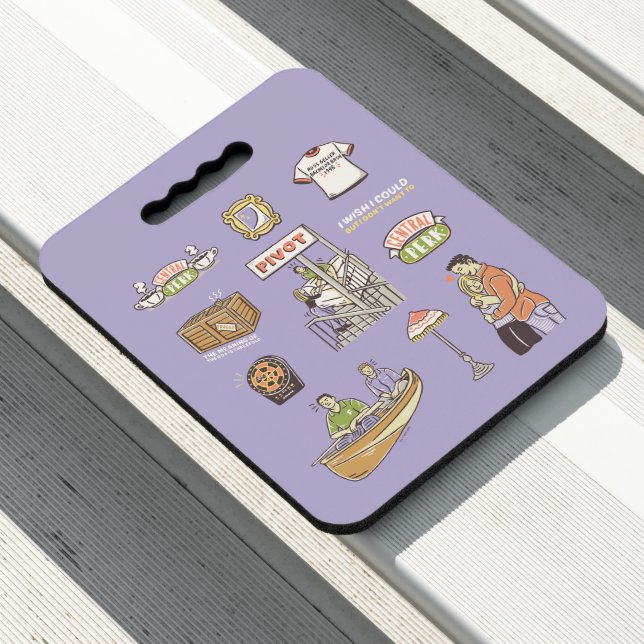 FRIENDS™ | Cartoon Icons Seat Cushion (In Situ)