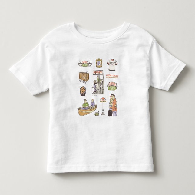 FRIENDS™ | Cartoon Icons Toddler T-shirt (Front)