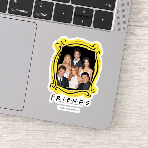 FRIENDS  Cast in Formal Wear Closeup Sticker