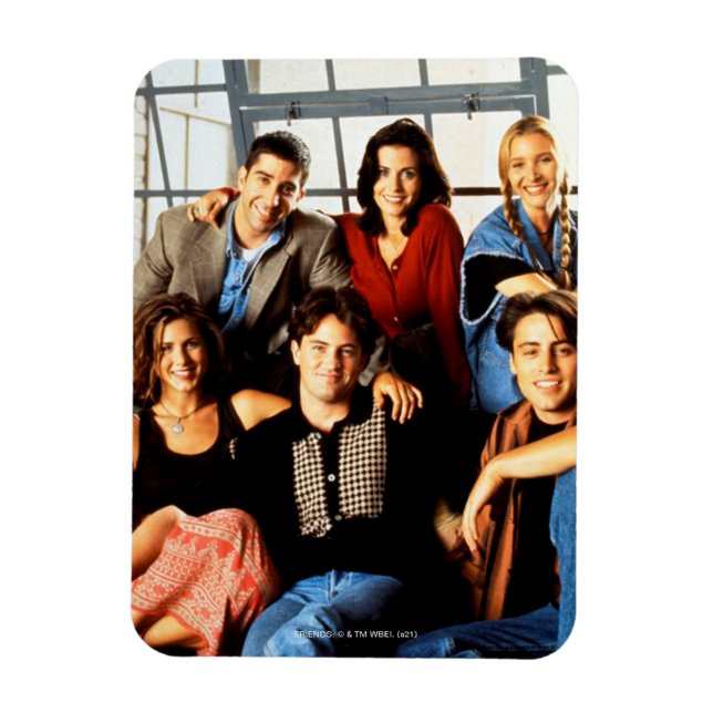 FRIENDS™ | Cast Sitting in Monica's Apartment Magnet (Vertical)