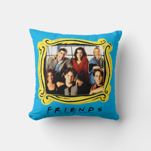 FRIENDS™ Cast Sitting in Monica's Apartment Throw Pillow