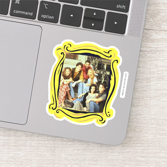 FRIENDS™ | Cast Sitting on the Stoop Sticker (Detail)