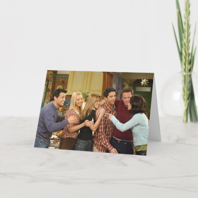 FRIENDS™ | Cast Thanksgiving Group Hug Card (Front)