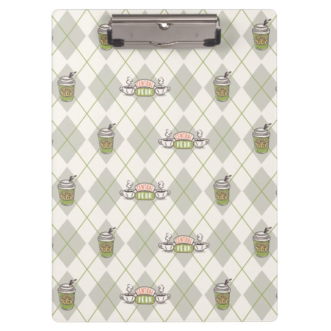 FRIENDS™  | Central Perk Argyle Pattern Clipboard (Front)