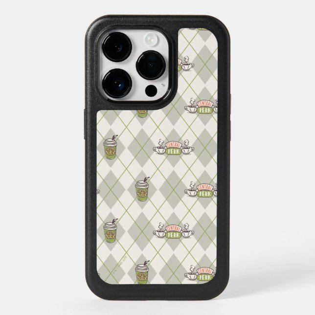 FRIENDS™  | Central Perk Argyle Pattern Otterbox iPhone Case (Back)