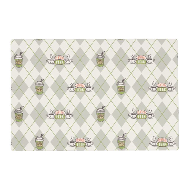 FRIENDS™  | Central Perk Argyle Pattern Placemat (Front)