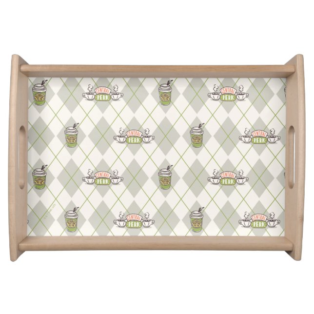 FRIENDS™  | Central Perk Argyle Pattern Serving Tray (Front)