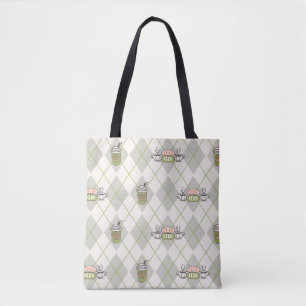 FRIENDS™ Central Perk Argyle Pattern Tote Bag