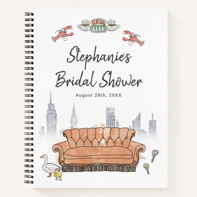 FRIENDS™ | Central Perk Bridal Shower Guest Notebook (Front)