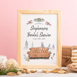 Friends™ | Central Perk Bridal Shower Welcome Poster at Zazzle