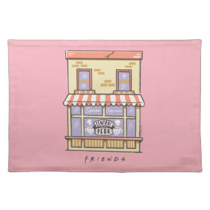FRIENDS™ Central Perk Cartoon Coffee Shop Cloth Placemat