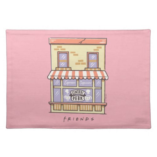 FRIENDS  Central Perk Cartoon Coffee Shop Cloth Placemat