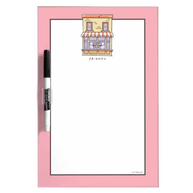 FRIENDS™ | Central Perk Cartoon Coffee Shop Dry Erase Board (Front)