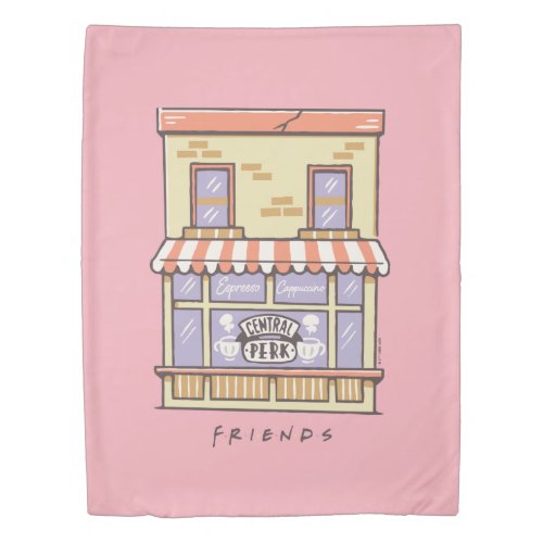 FRIENDS  Central Perk Cartoon Coffee Shop Duvet Cover