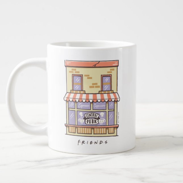 FRIENDS™ | Central Perk Cartoon Coffee Shop Giant Coffee Mug (Left)