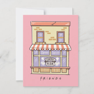 FRIENDS™ | Central Perk Cartoon Coffee Shop Note Card