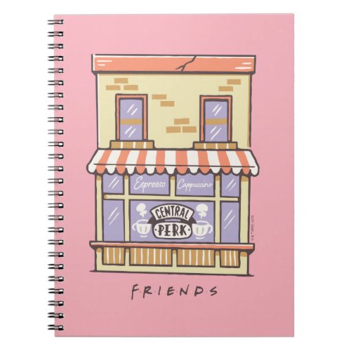 FRIENDSâ  Central Perk Cartoon Coffee Shop Notebook