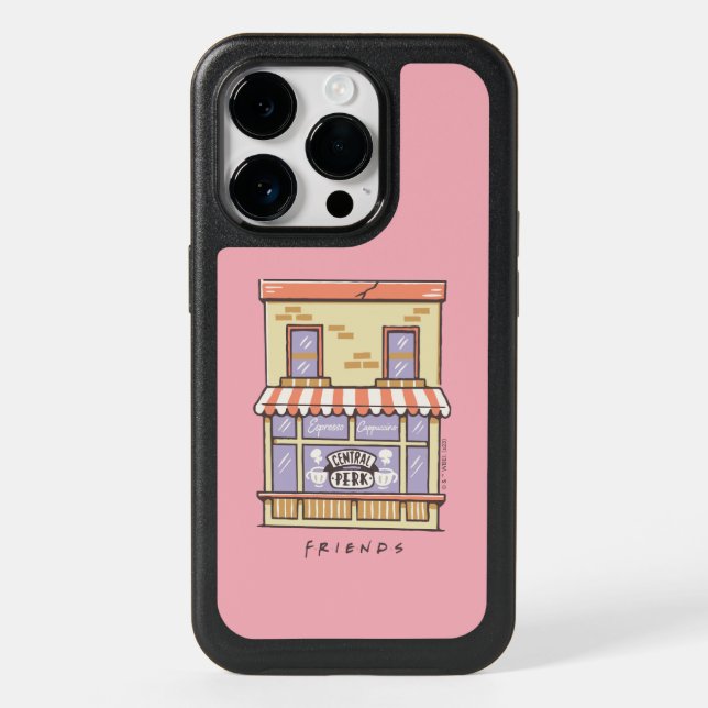 FRIENDS™ | Central Perk Cartoon Coffee Shop Otterbox iPhone Case (Back)