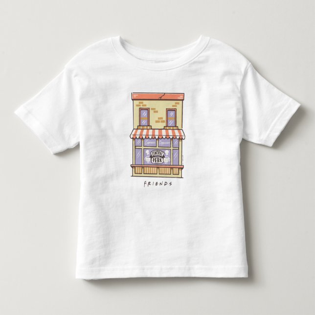 FRIENDS™ | Central Perk Cartoon Coffee Shop Toddler T-shirt (Front)