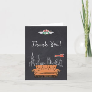 FRIENDS™ Central Perk Chalkboard Letterpress Thank You Card