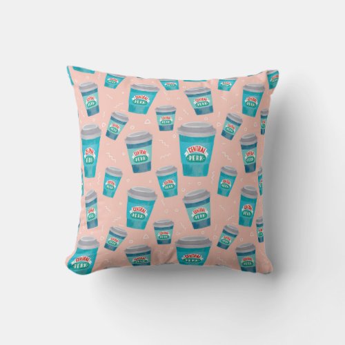 FRIENDS  Central Perk Coffee Cup Pattern Throw Pillow