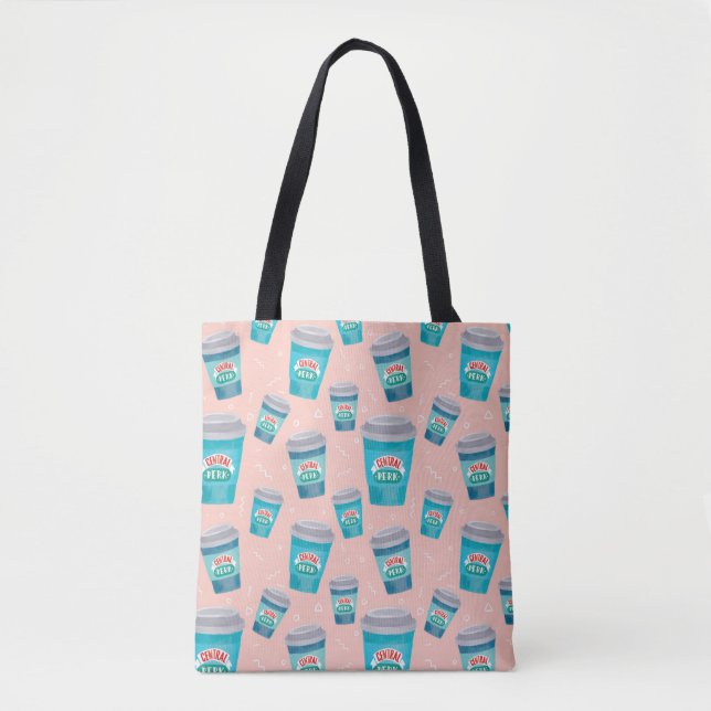 FRIENDS™ | Central Perk Coffee Cup Pattern Tote Bag (Front)
