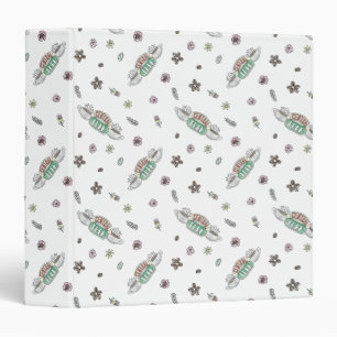 FRIENDS™   Central Perk Coffee Watercolor Pattern 3 Ring Binder