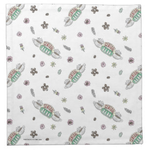 FRIENDS™ Central Perk Coffee Watercolor Pattern Cloth Napkin
