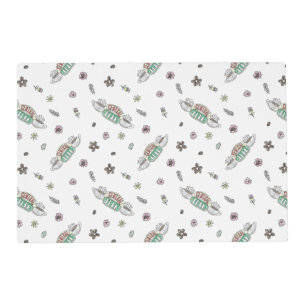 FRIENDS™ Central Perk Coffee Watercolor Pattern Placemat