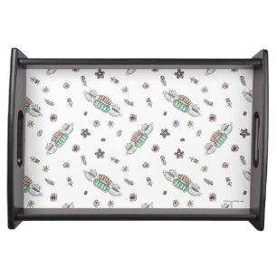 FRIENDS™ Central Perk Coffee Watercolor Pattern Serving Tray