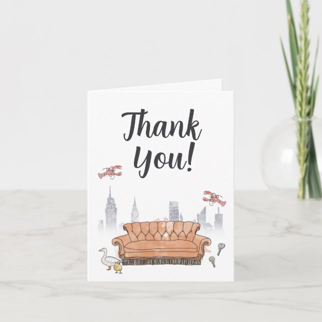 FRIENDS™ | Central Perk Letterpress Thank You Card (Front)
