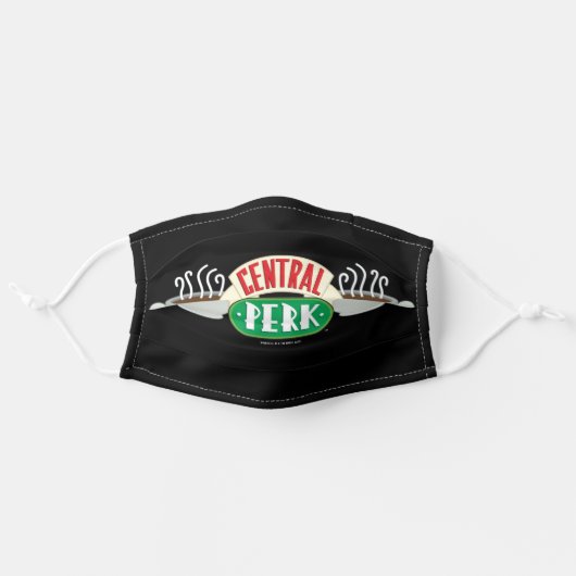 FRIENDS™ | Central Perk Logo Adult Cloth Face Mask (Front, Unfolded)