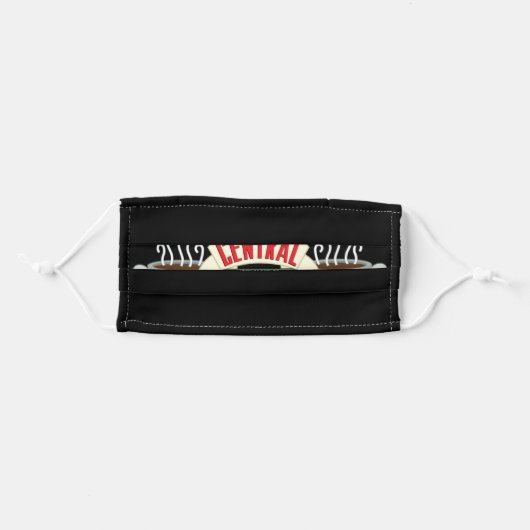 FRIENDS™ | Central Perk Logo Adult Cloth Face Mask (Front, Folded)