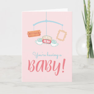 FRIENDS™ Central Perk Mobile Baby Shower Card