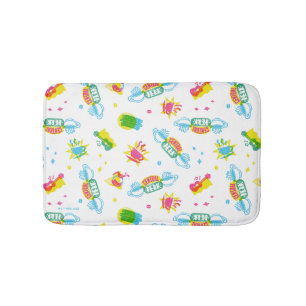 FRIENDS™ Central Perk Neon Pattern Bath Mat