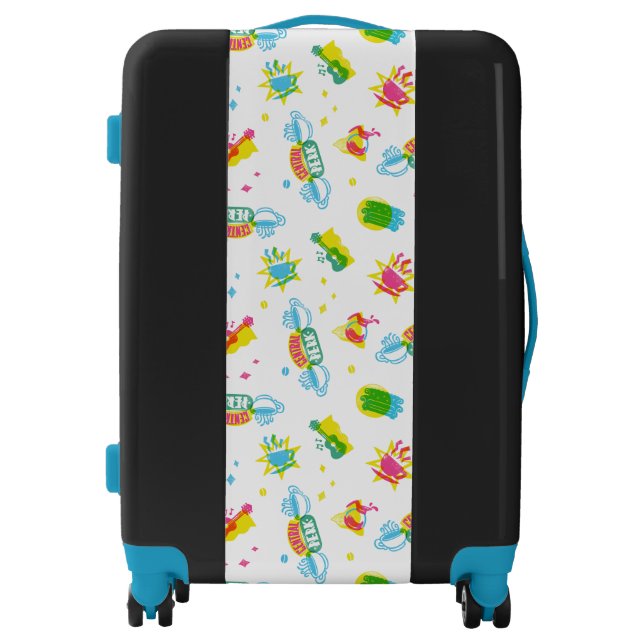 FRIENDS™ | Central Perk Neon Pattern Luggage (Front)