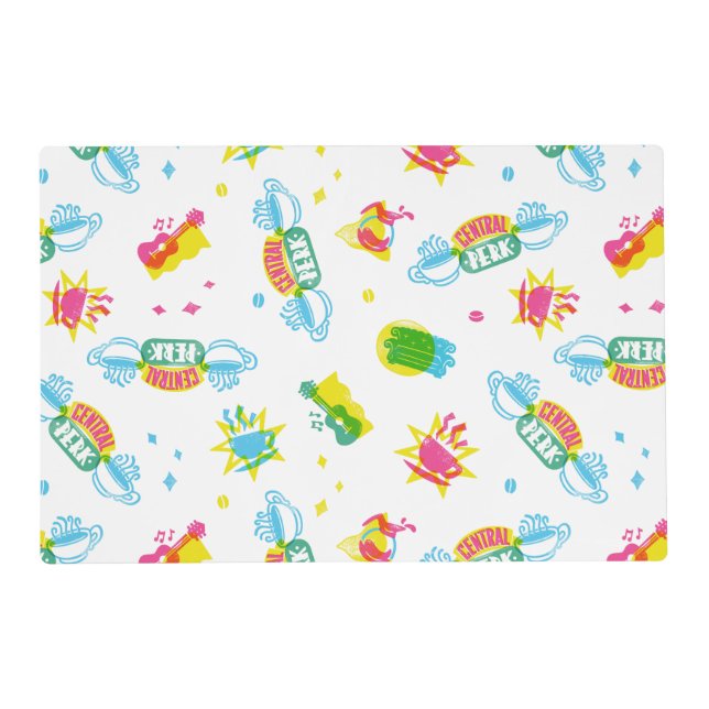 FRIENDS™ | Central Perk Neon Pattern Placemat (Front)