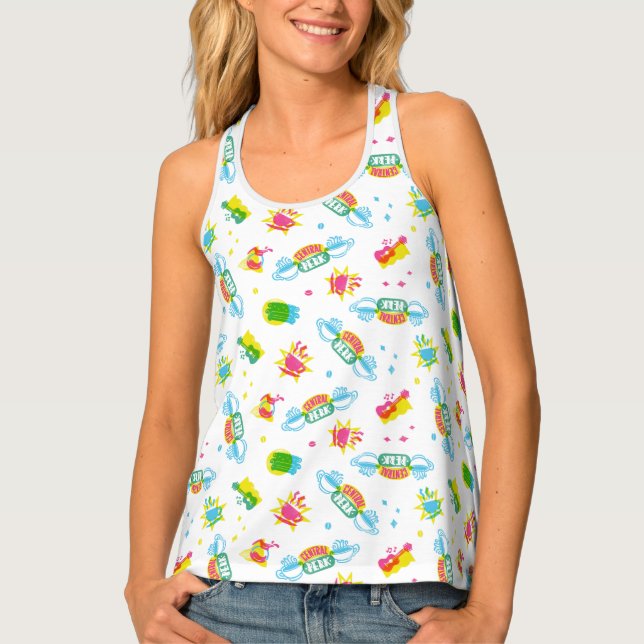 FRIENDS™ | Central Perk Neon Pattern Tank Top (Front)