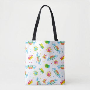 FRIENDS™ Central Perk Neon Pattern Tote Bag