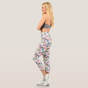 FRIENDS™ Central Perk Vibrant Coffee Pattern Capri Leggings