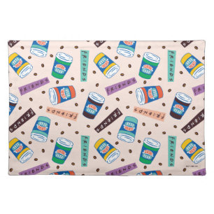 FRIENDS™ Central Perk Vibrant Coffee Pattern Cloth Placemat