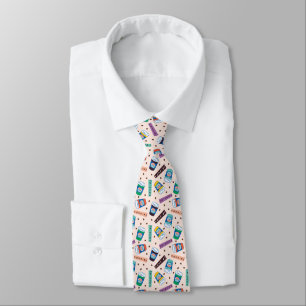 FRIENDS™ Central Perk Vibrant Coffee Pattern Neck Tie