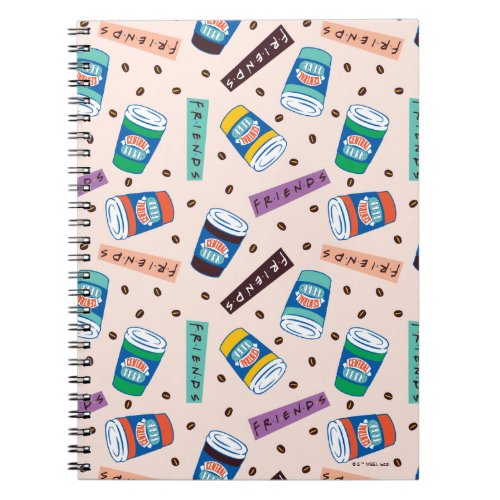 FRIENDS  Central Perk Vibrant Coffee Pattern Notebook