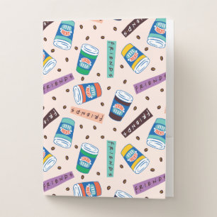FRIENDS™ Central Perk Vibrant Coffee Pattern Pocket Folder
