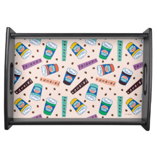 FRIENDS™   Central Perk Vibrant Coffee Pattern Serving Tray