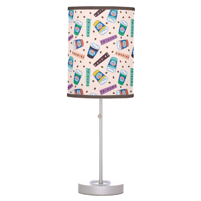 FRIENDS™ | Central Perk Vibrant Coffee Pattern Table Lamp (Front)
