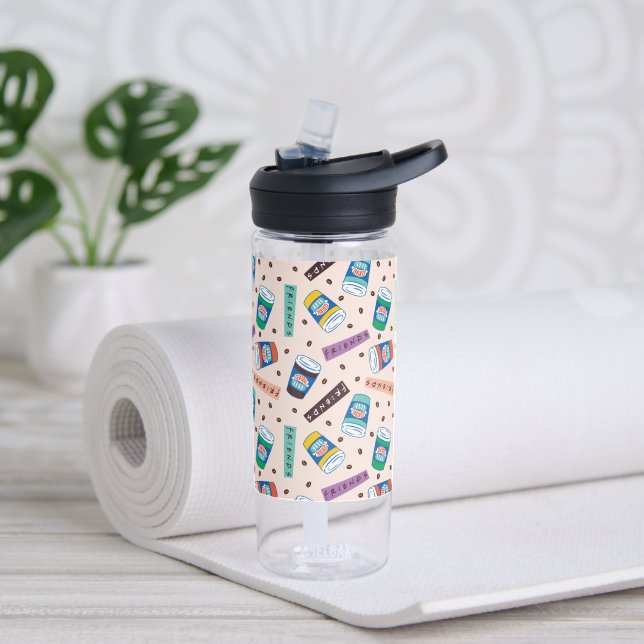 FRIENDS™ | Central Perk Vibrant Coffee Pattern Water Bottle (Yoga)